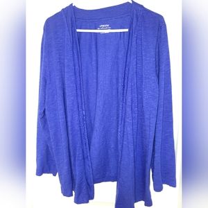 Chico's royal blue cardigan sweater XL 3